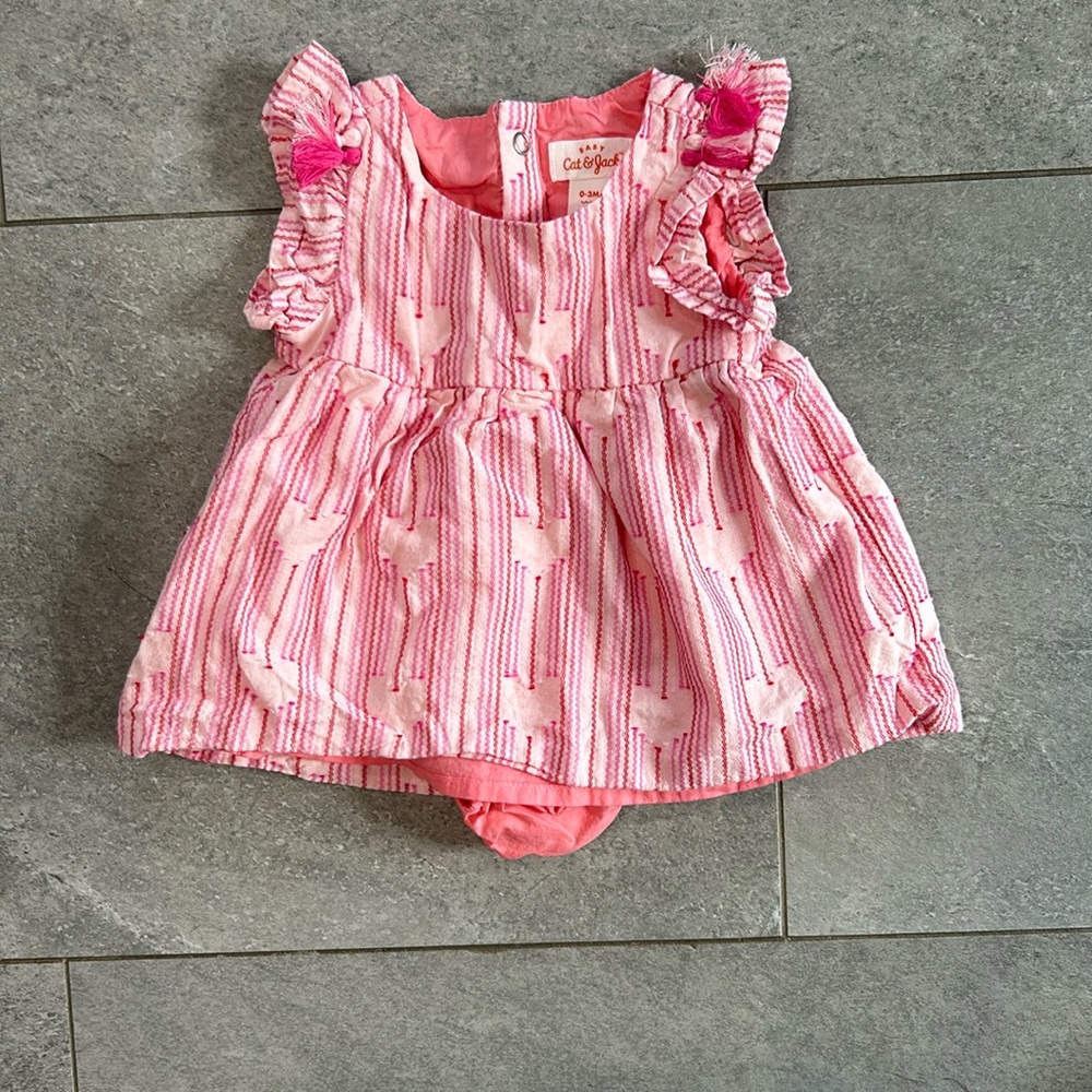 Cat and Jack Dress with hearts. NWOT
